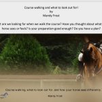 Zoom Webinar with Mandy Frost on Course walking